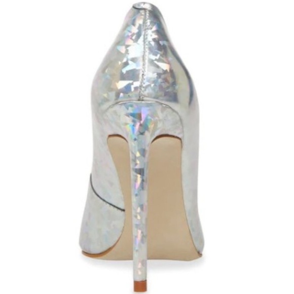 Elegant Silver Holographic Heels - Picture 5 of 6